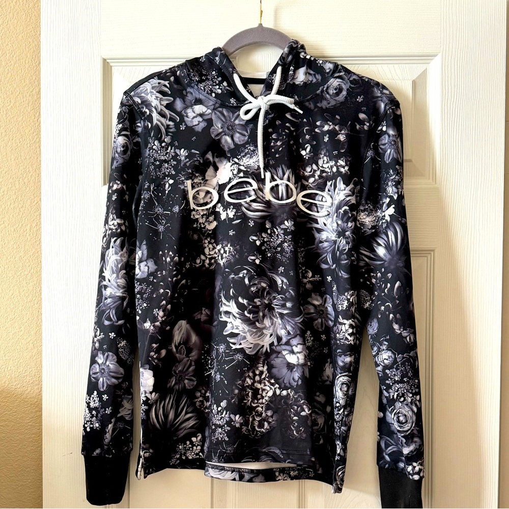 Bebe Sport - Black Floral Hoodie